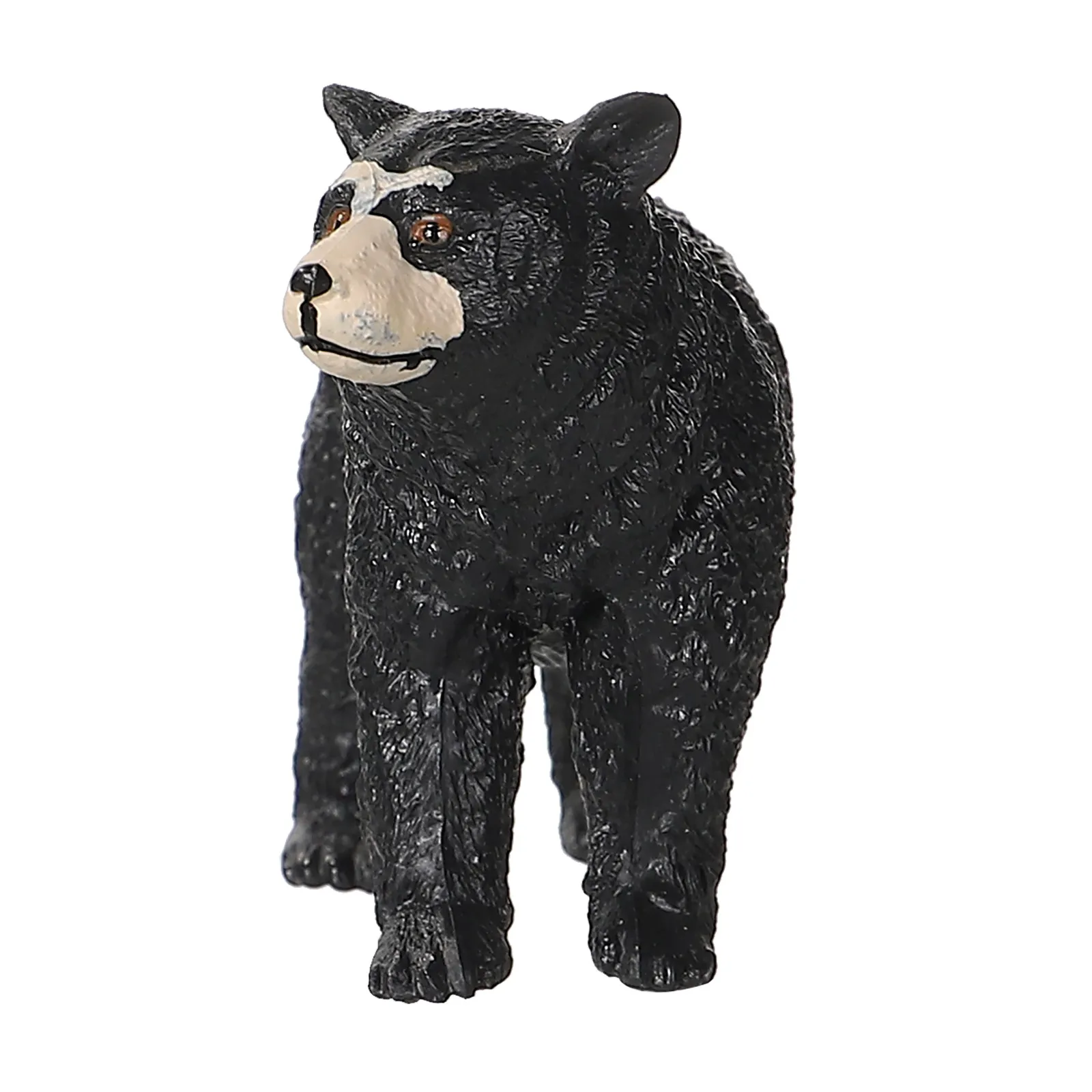 Black Bear Simulation Plastic Desktop Ornament Educational Cognitive Animal Learning Plaything for Kids Friends