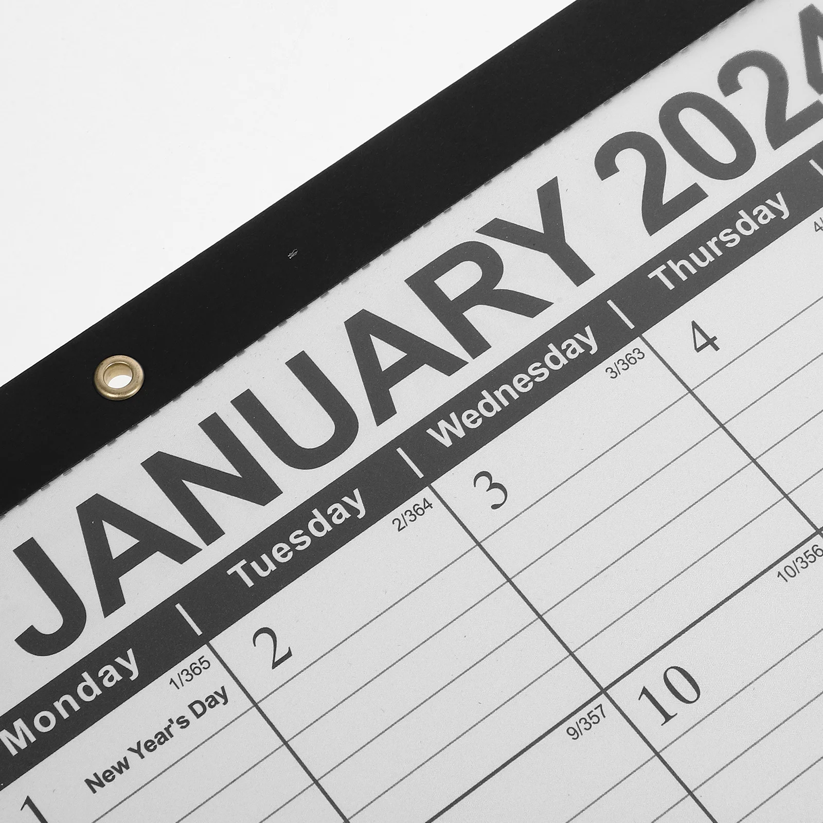 

English Monthly Wall Calendar 2024-2025 Hanging Office Household Simple Style Daily Use 2024 Wall Calendar Office Supplies