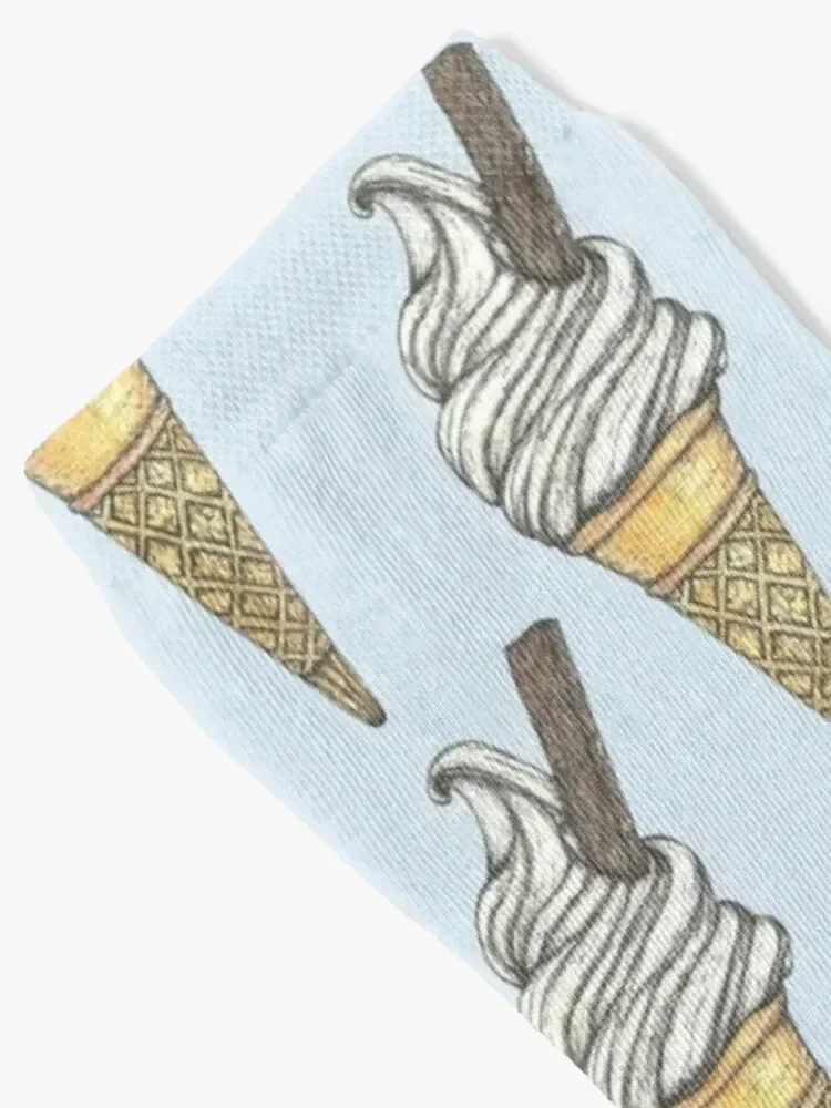 99 Flake Ice Cream Socks Antiskid soccer luxe Running Socks Girl Men's