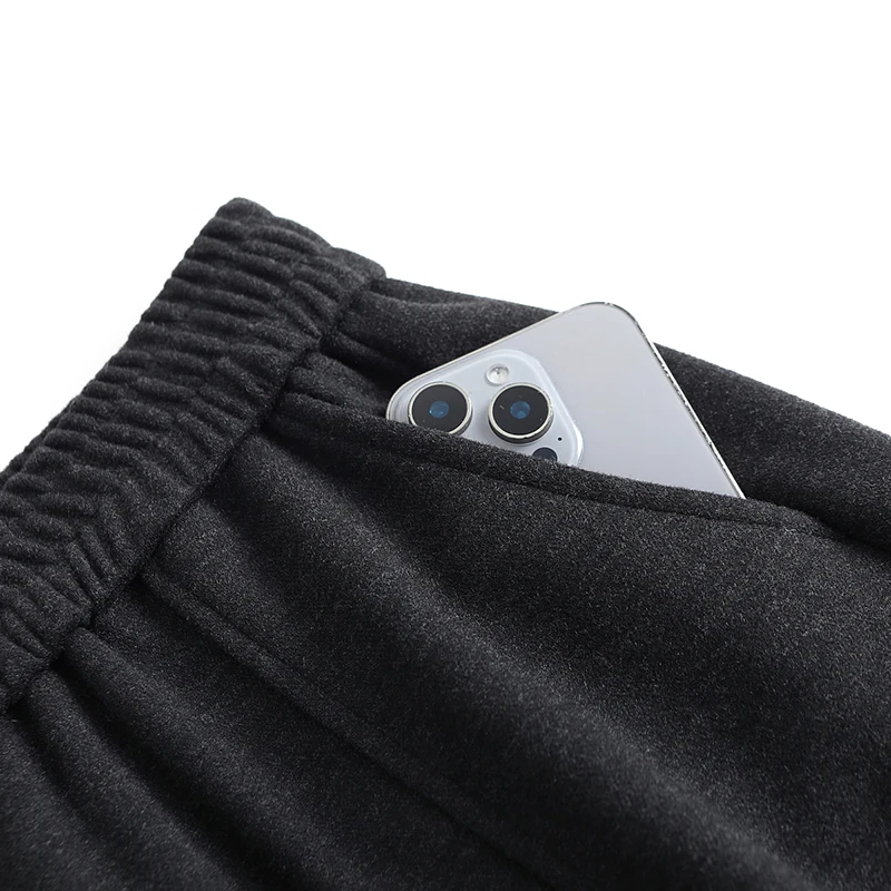 ZUZK, pantalones bombachos cálidos de alta calidad a la moda, pantalones informales con cintura elástica de invierno, pantalones elegantes de talla grande para mujer