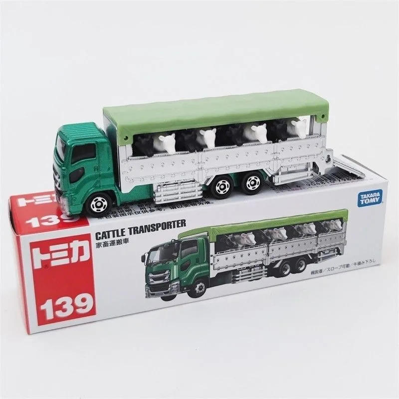 

TAKARA TOMY No 139 Long Cattle Livestock Transport Truck Diecast Alloy Car Model Boy Toy Desktop Decoration Gift