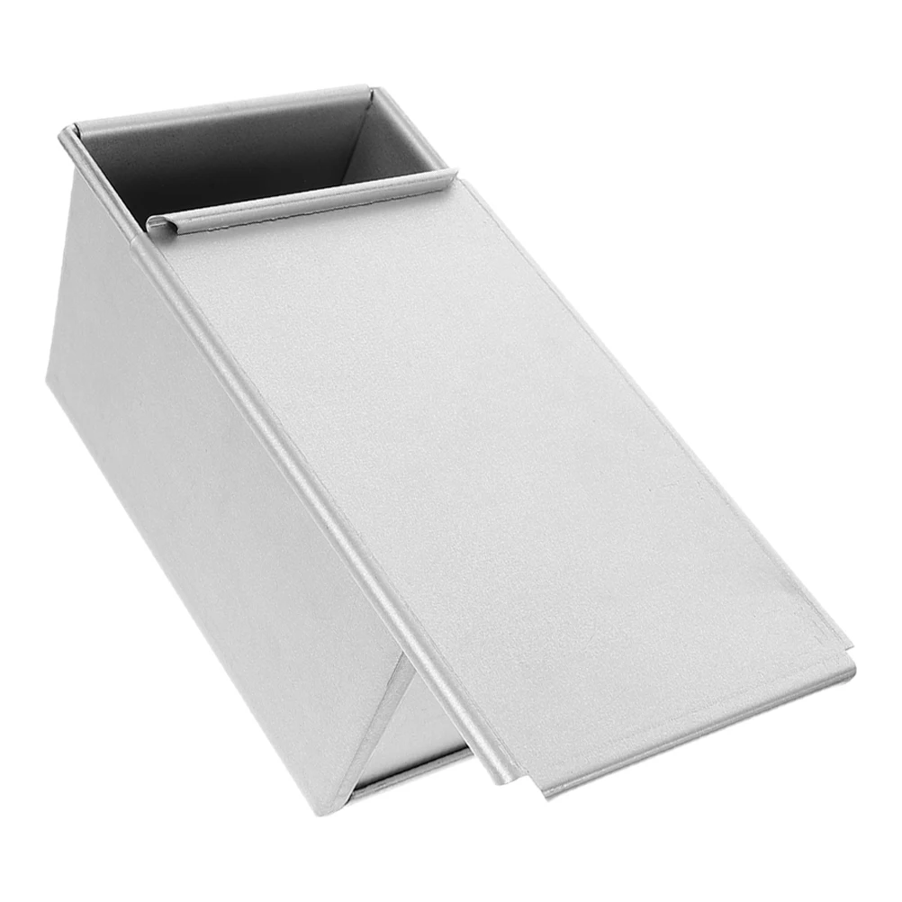 

Aluminum plated Toast Box Loaf Pan Small Bread Pans for Baking Lid Metal Mold Reusable Easy Clean Household Square Shape Non