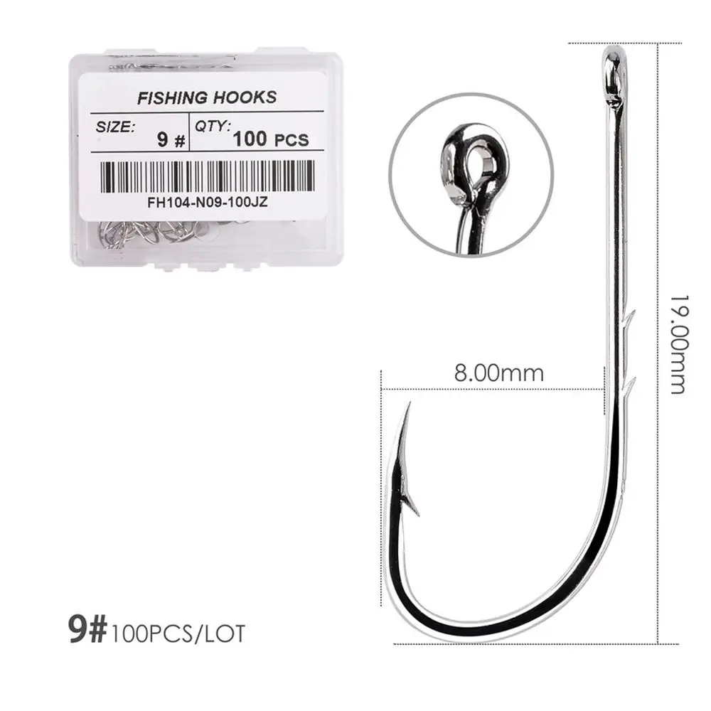 

Anti-rust Fly Fishing Hook Bait Accessories Barbed Fishhook Long Shank Fishing Hook High Carbon Steel Offset Narrow Bait Hook