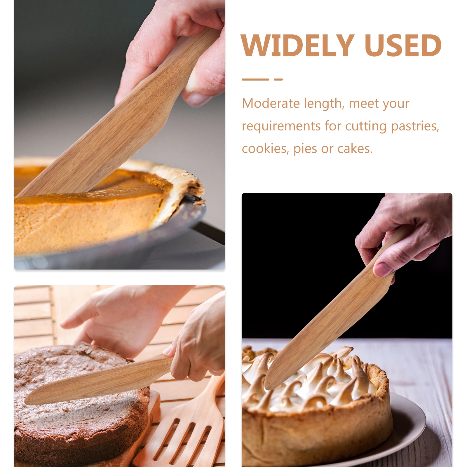 

Knife Set Wood Cake Spatula Tool Server Practical Baking Spatulas For Cakes Pizza Serving Wedding Party Gifts Anti Rust