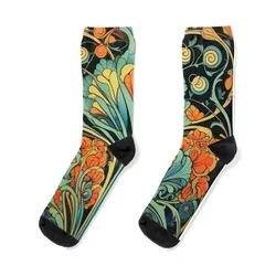 Art Nouveau / Art Nouveau Socks New year's summer cycling Woman Socks Men's