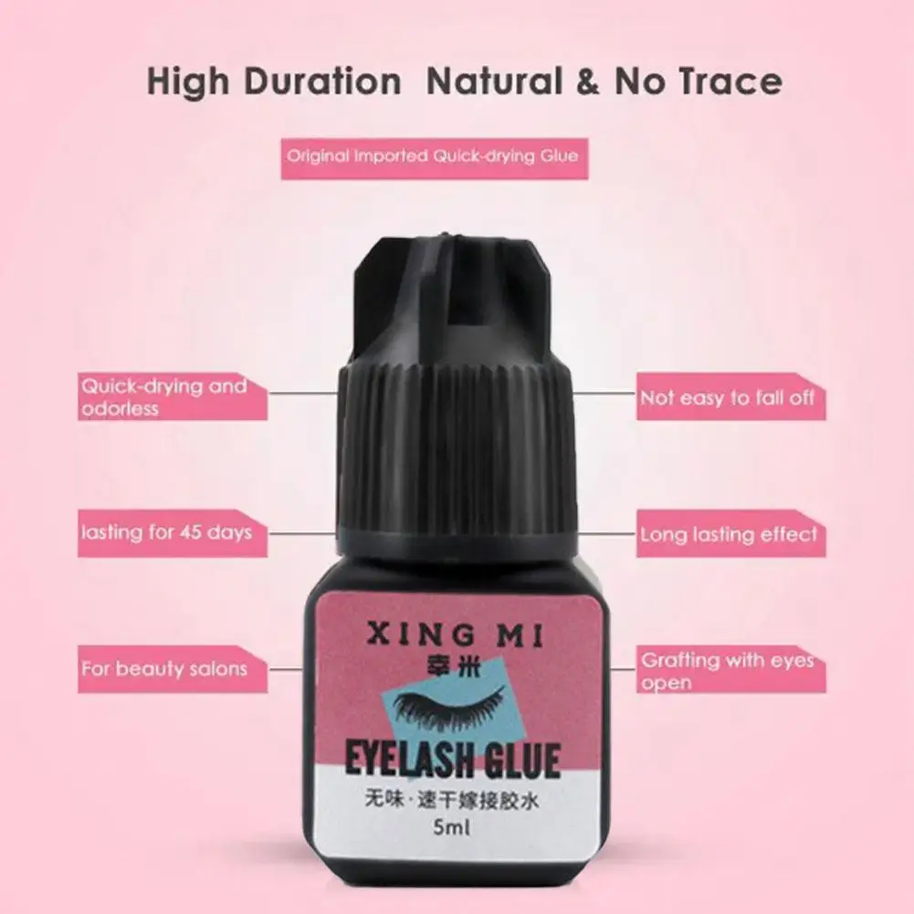 5ml Grafted Eyelashes Extension Glue Waterproof Long Drying Lasting Black Glue Firm Tools Makeup Eyelash Quickily No-irrita R7B9