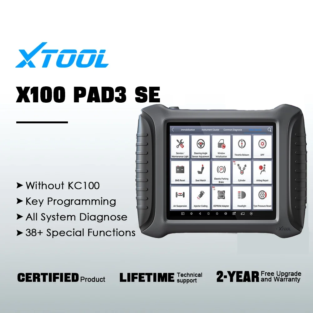 

Программатор автомобильных ключей XTOOL X100 PAD3 SE, полная система диагностики с поддержкой ЕС/РФ/Бразилии, бесплатное обновление