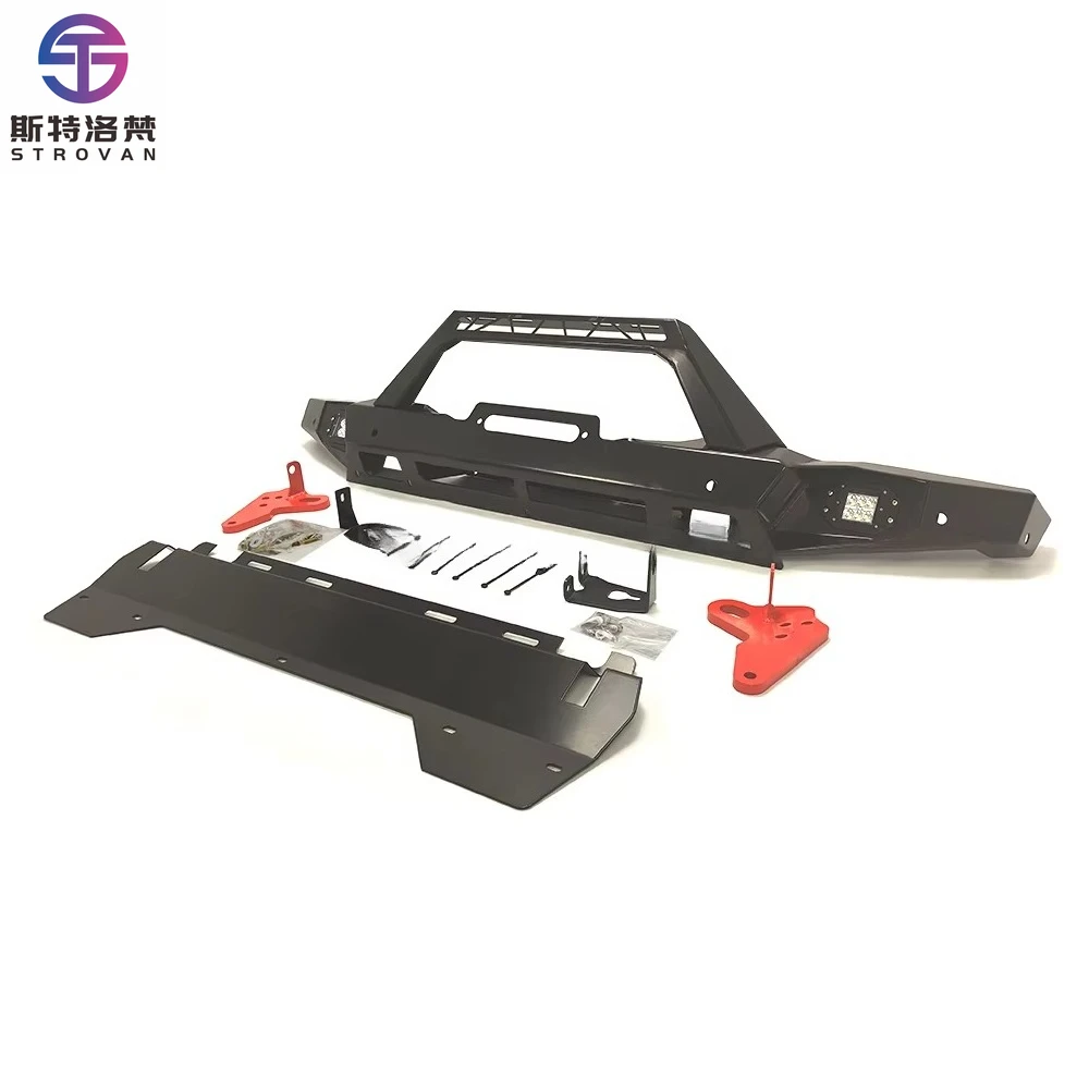 

AQTA Suitable for 2020 Gladiator New Front Bumper Encircling Guard Special Accessory Modification Full Width(Winch Not Incl