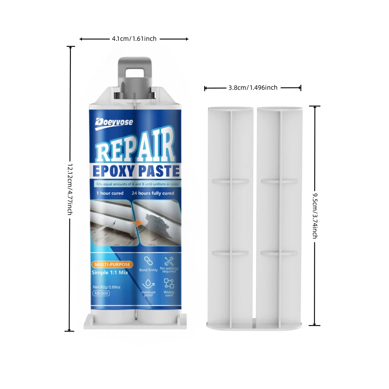 1:1 Gray White Two Part AB Epoxy Glue Metal Casting Repair Adhesive