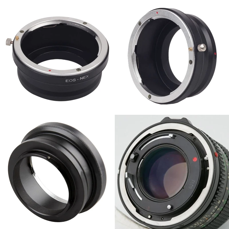 Lens Adapter EF-NEX for EF EF-S for E NEX-3 NEX-5 A6000 Aluminum