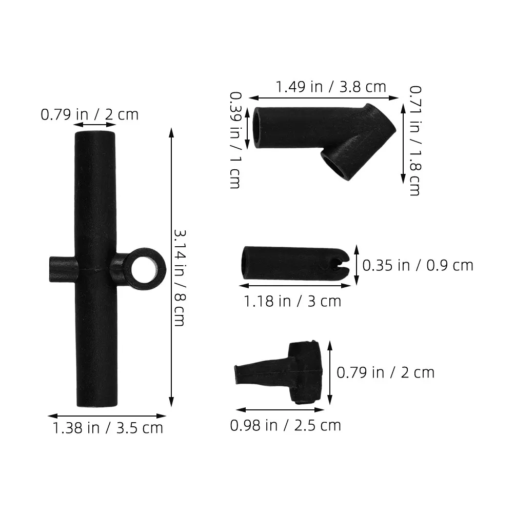 Kite Frame Connectors 12Pcs Plastic DIY Kite Building Parts Universal Lightweight Strong Stable Flight