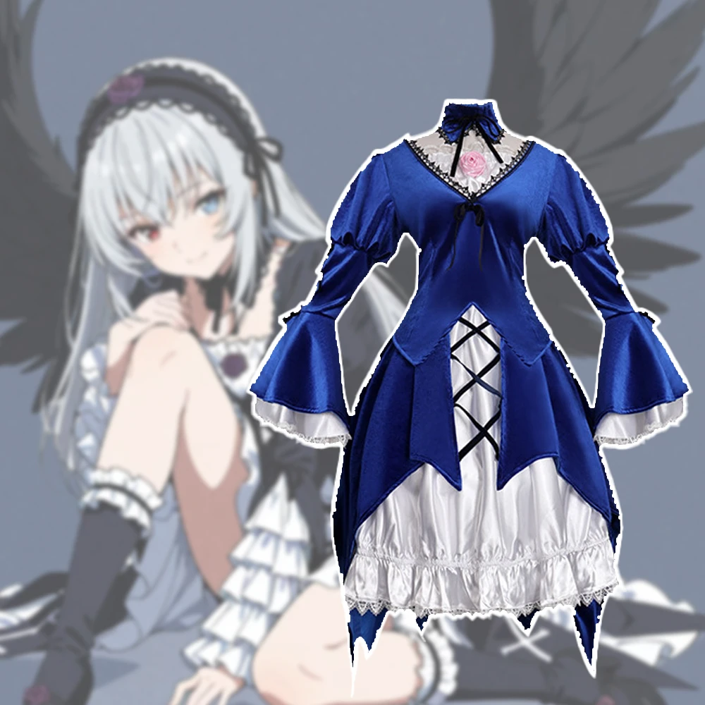 Lolita Cosplay Rozen Maiden Costumes Anime Birthday Role Play Princess Dress DokiDoki-R Halloween Mercury Gothic Y2K Outfit Set - Image 4