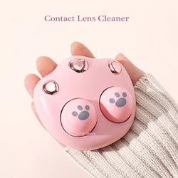 Cat Claw Cute Contact Lens Cleaner High Frequency Vibration Cleaner Contact Lenses Cleaning Tools Contact Lens Washer