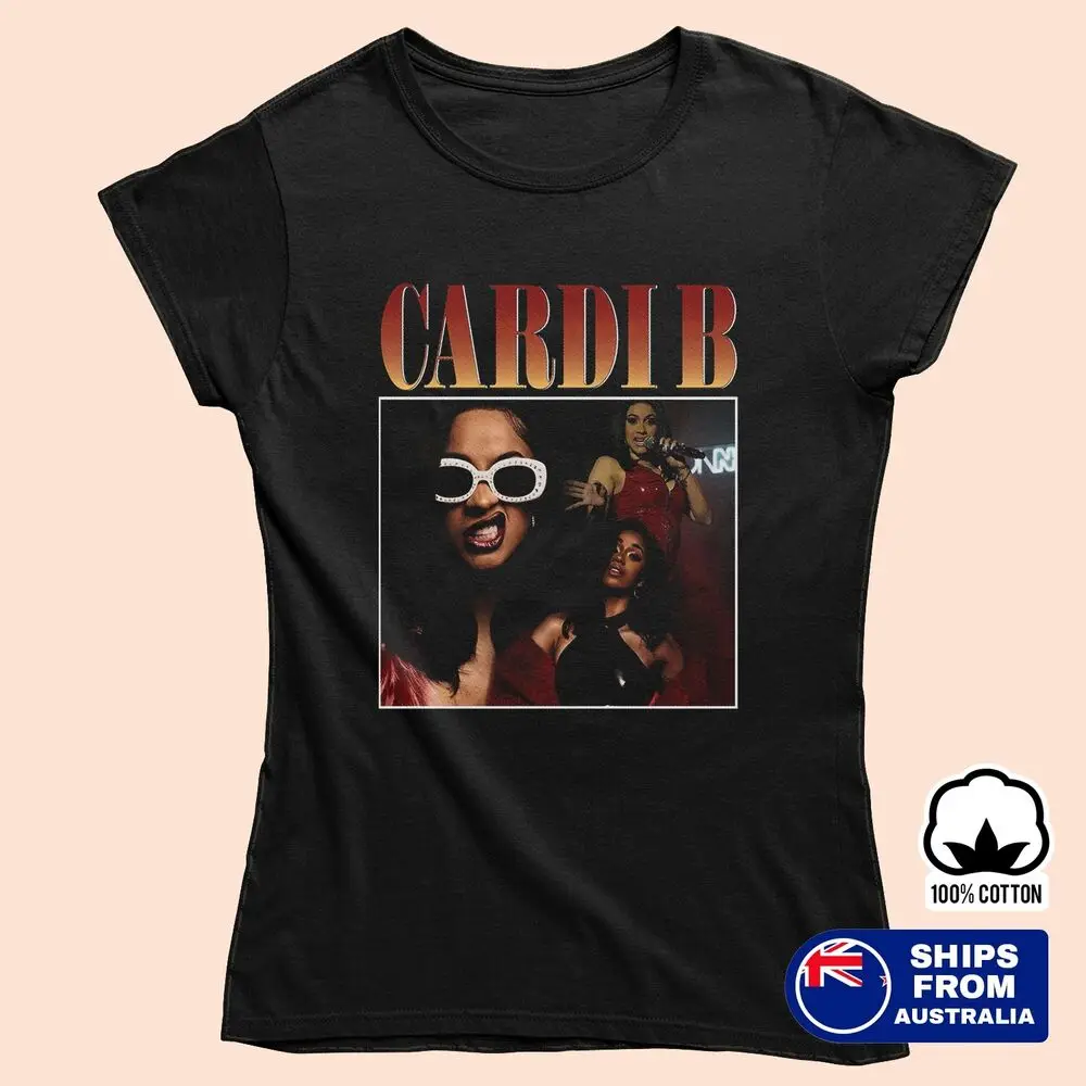 Cardi B Triple Pose Graphic T-Shirt – Hip Hop Queen - Men's & Women's Tee