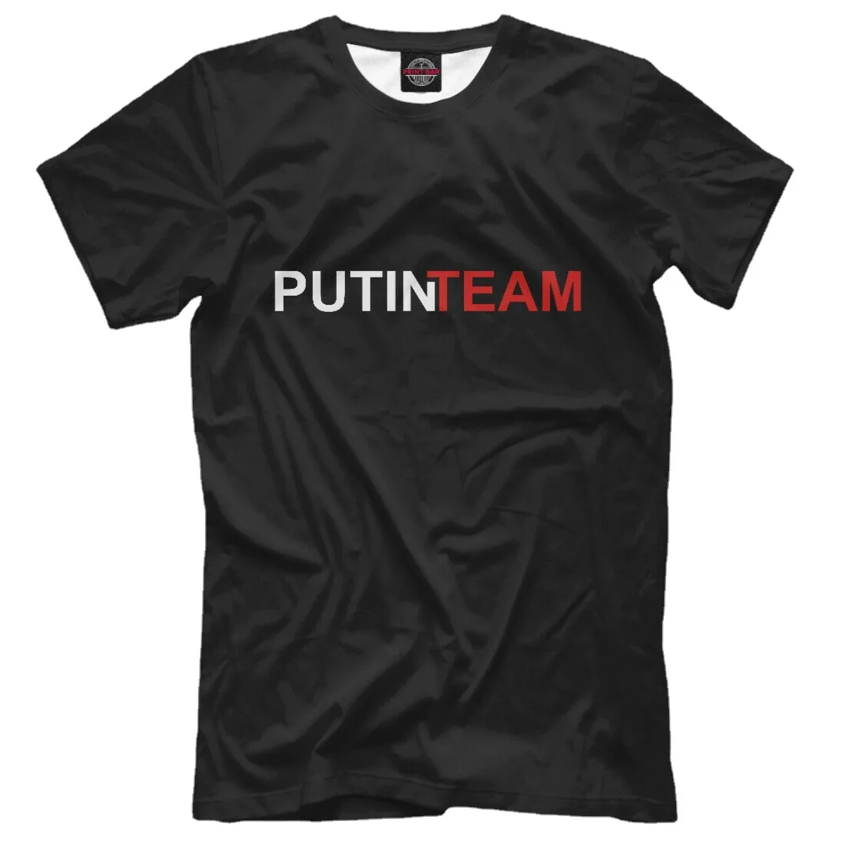 Russian slogan T-shirt adult summer cotton O-neck T-shirt