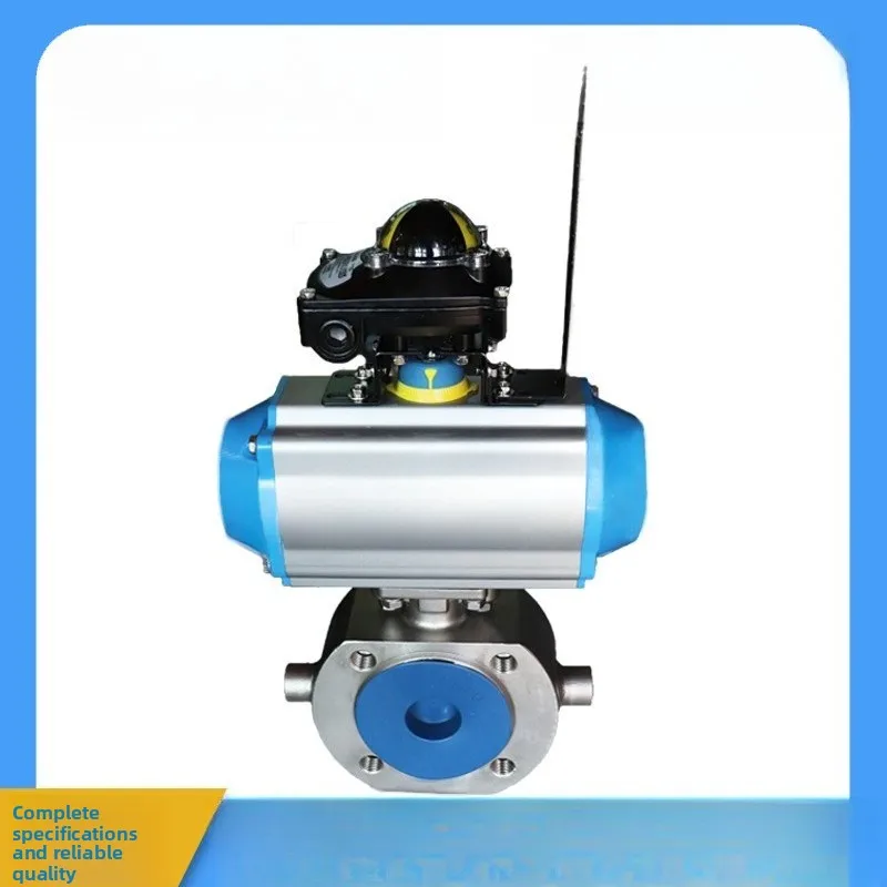 Pneumatic ultra-thin ball valve pair clip high platform stainless steel 304 ball valve