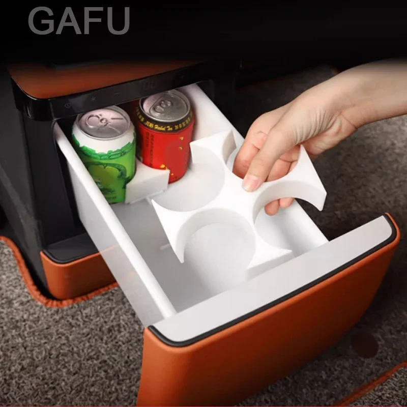 

For LEADING IDEAL LiXiang L9 Refrigerator Beverage Fixed Grid Anti-slip Silicone Water Coaster Car Interior Modified Accessories