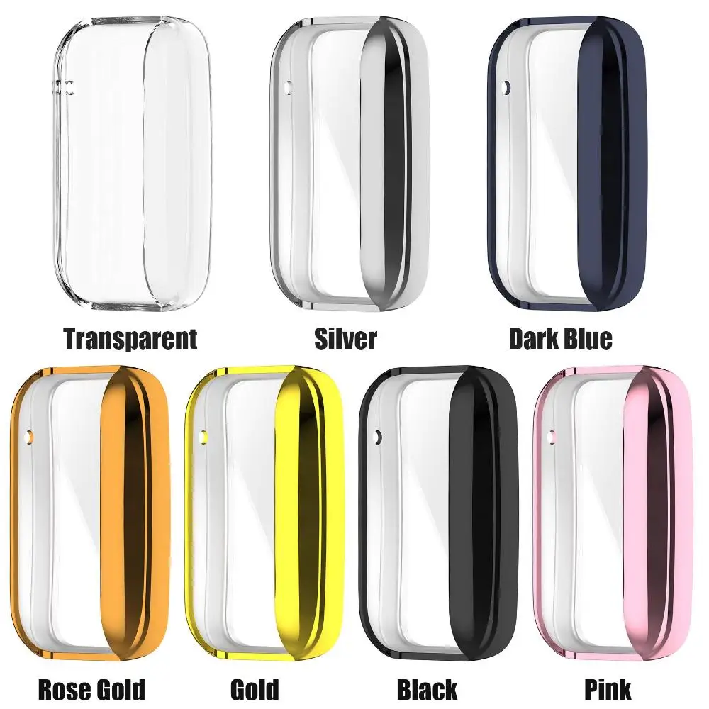 Plating Case for Xiaomi Mi Band 7 Pro Soft TPU Cover Screen Protector Bumper Shell Smartwatch Accessorie