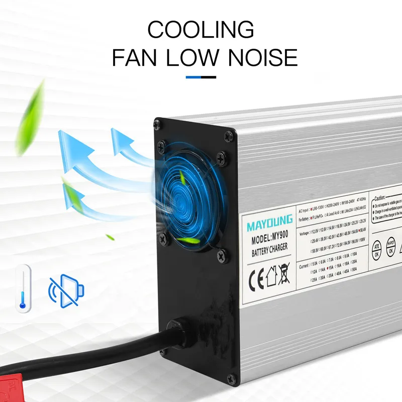 12v40a شاحن بطارية الرصاص الحمضية 14.6 فولت 40 أمبير 4 ثانية ليثيوم lifepo4 شاحن بطارية 12.6 فولت 16.8 فولت شواحن ليثيوم أيون 900 واط