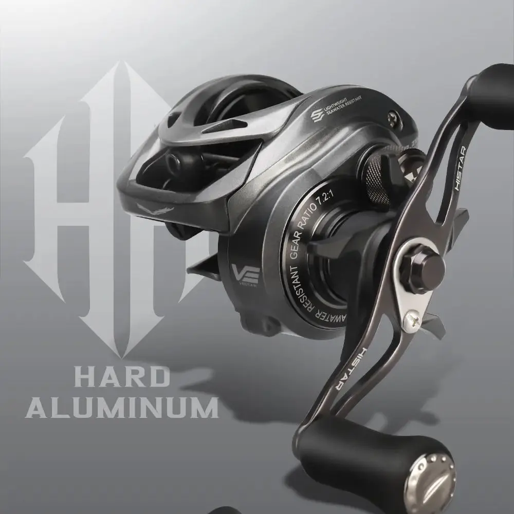 histar high ratio carretel de pesca de fundicao longa corpo carbono ultra leve 5kg drag power mais bb vector 163g 721 01