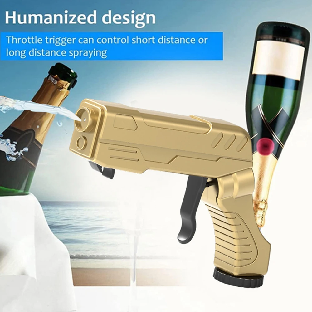 Champagne Beer Sprayer Gun Durable Spray Gun Shoot Drinking Ejector Alcohol Dispenser  Bar Party Pool Party Atmosphere Prop