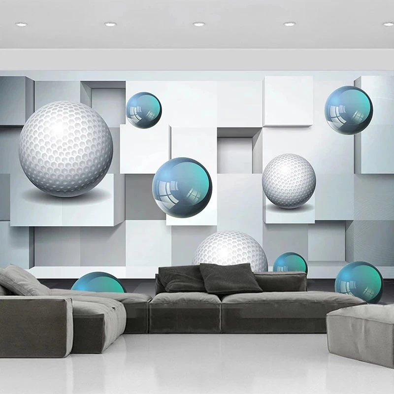 Customized Wallpaper 3D Crystal Ball Abstract Art Mural Bedroom Living room sofa TV background wall restaurant study Hotel photo