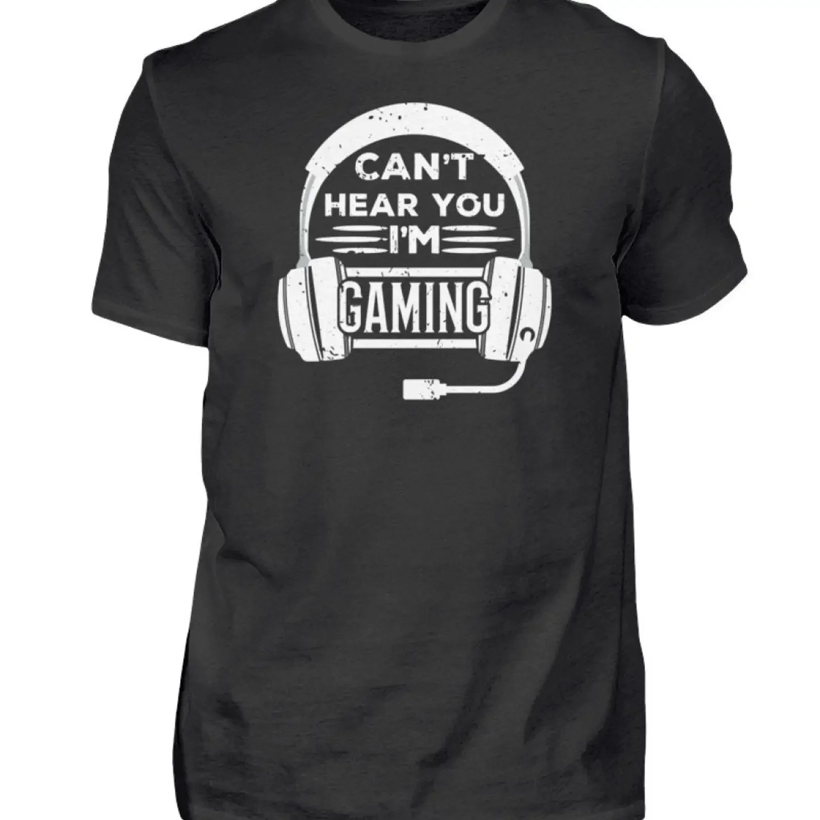 Cant Hear You In Gaming T Shirt for Gamer Headset Men amp 39 s vintage Washed Stylish Comfortable Versatile Casual Soft