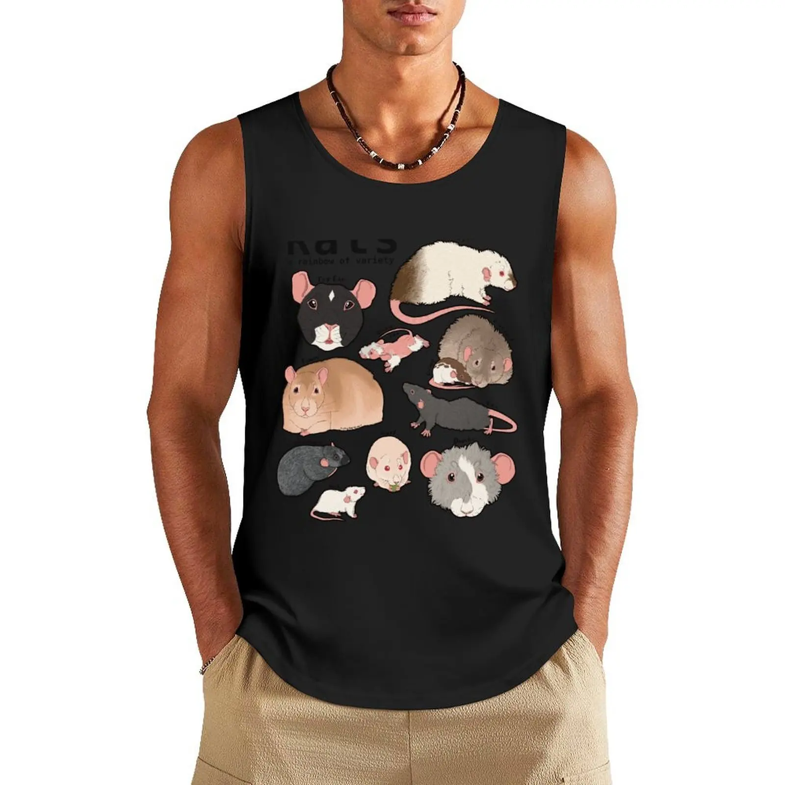 

Hotter Topic: Rats Infographic Tank Top bodybuilding gym clothes man t-shirts for Men's gym Men's summer t-shirt
