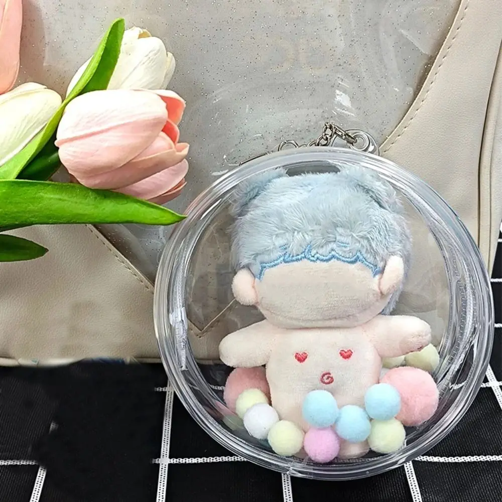 Sac d'extérieur Transparent de 10cm, nouveau Style, accessoires de poupée, boîte d'exposition de poupée multicolore, mallette de rangement transparente en PVC
