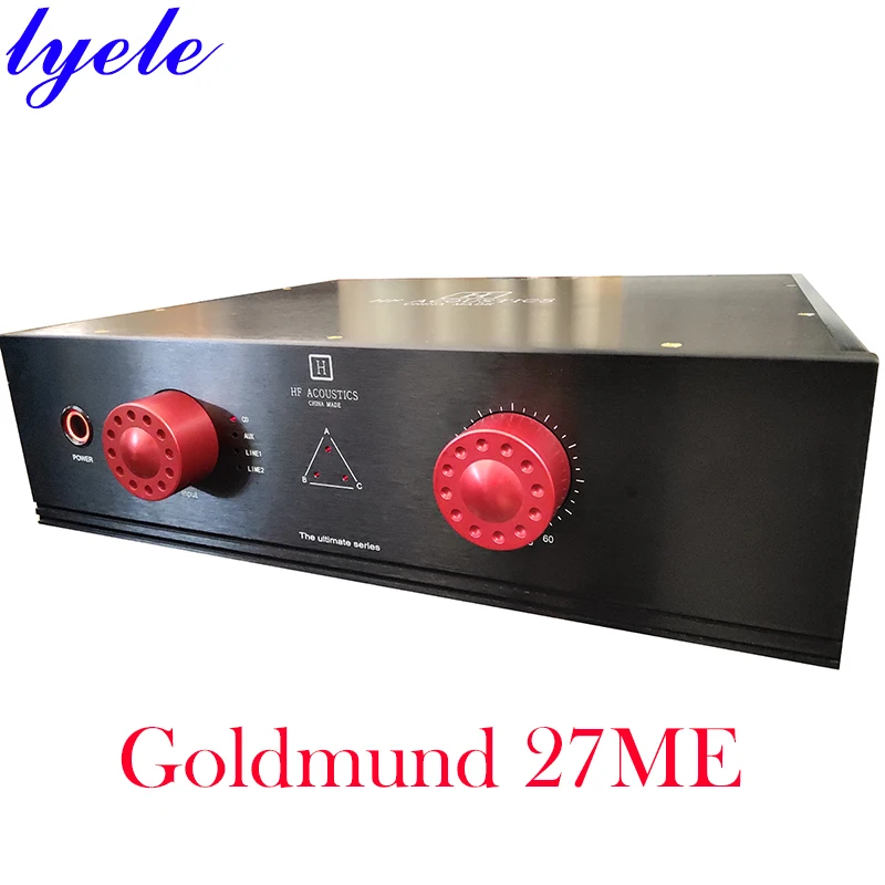 

Lyele Audio Goldmund 27ME Preamplifier Fully Balanced HIFI Sound Amplifier High End Audio Amp HI-END A20MKII XLR RCA 115V/230V