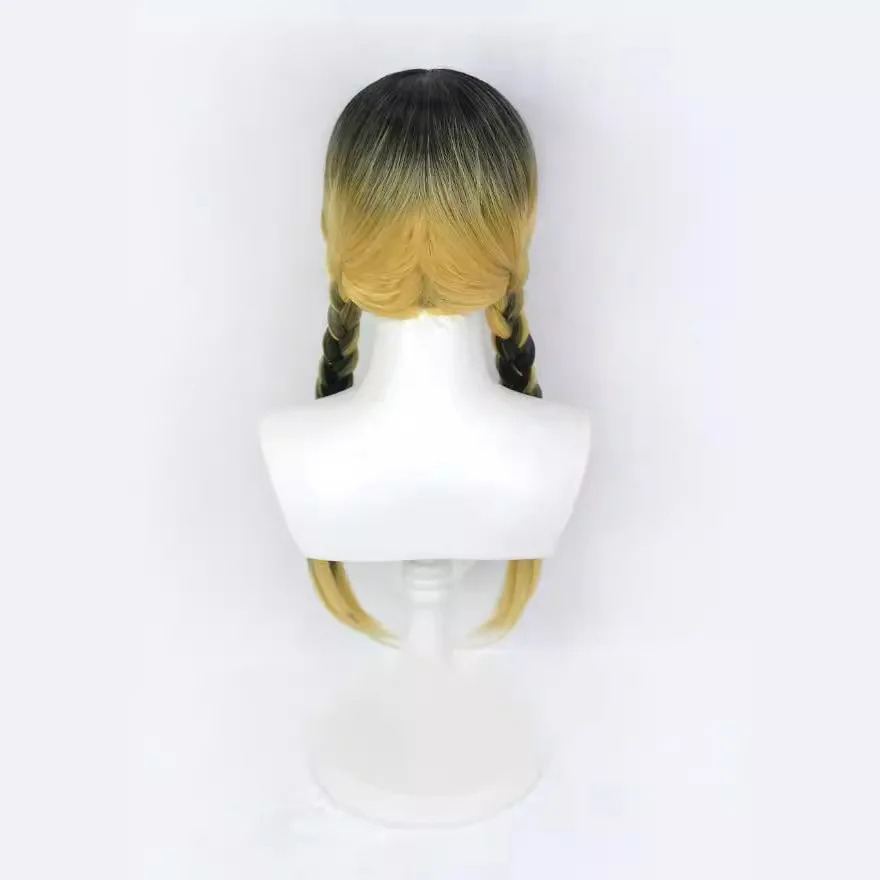 Tokyo Swastika Avenger Tenzan Renge Kurotani Renge Peruca Cosplay, Cor Liangse, Camadas, Seda de Alta Temperatura