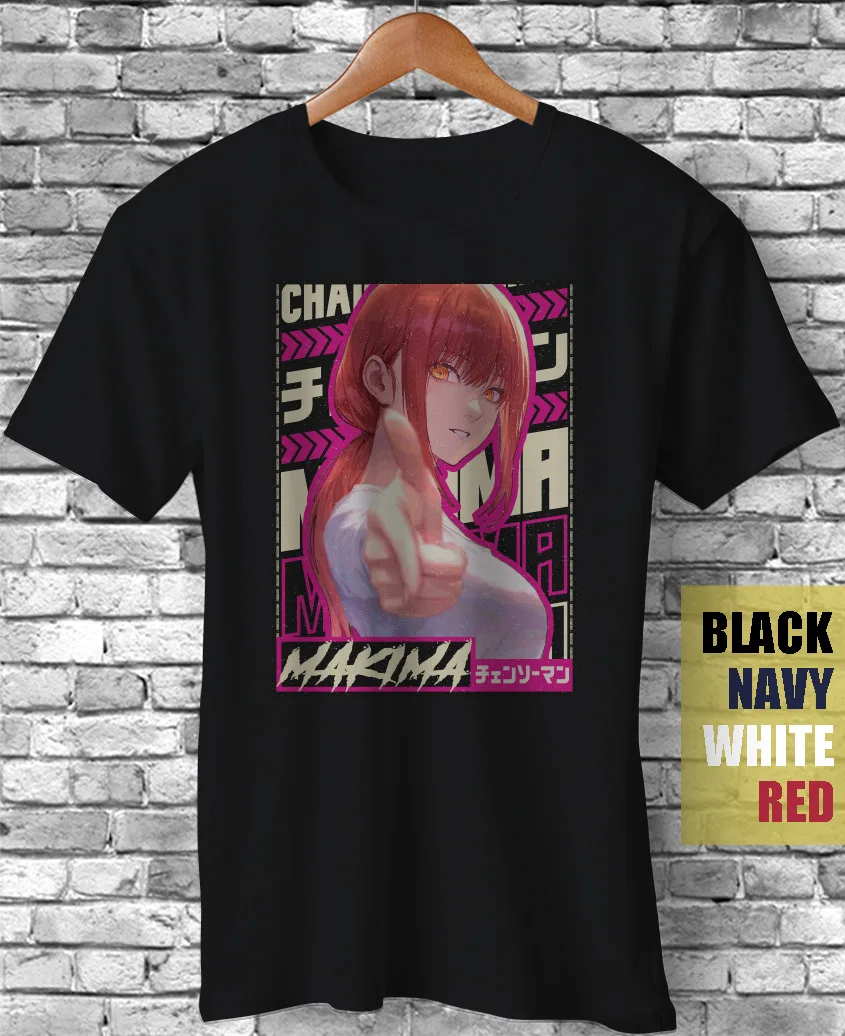 

Makima Chainsaw Man Manga Anime Japanese Denji Power Funny Gift Unisex T-Shirt