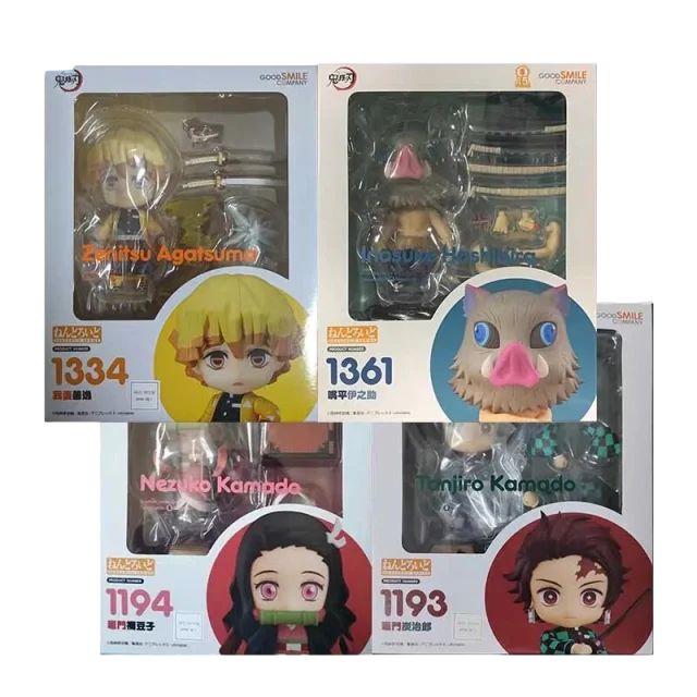 GSC Nendoroid Blade of Demon Destruction Zenitsu Inosuke Nezuko Tanjirou Anime Action Figure Collectible Movable Model Doll Toy