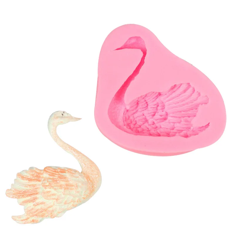 Three-dimensional Swan Silicone Fondant Mold, Chocolate Mold C033