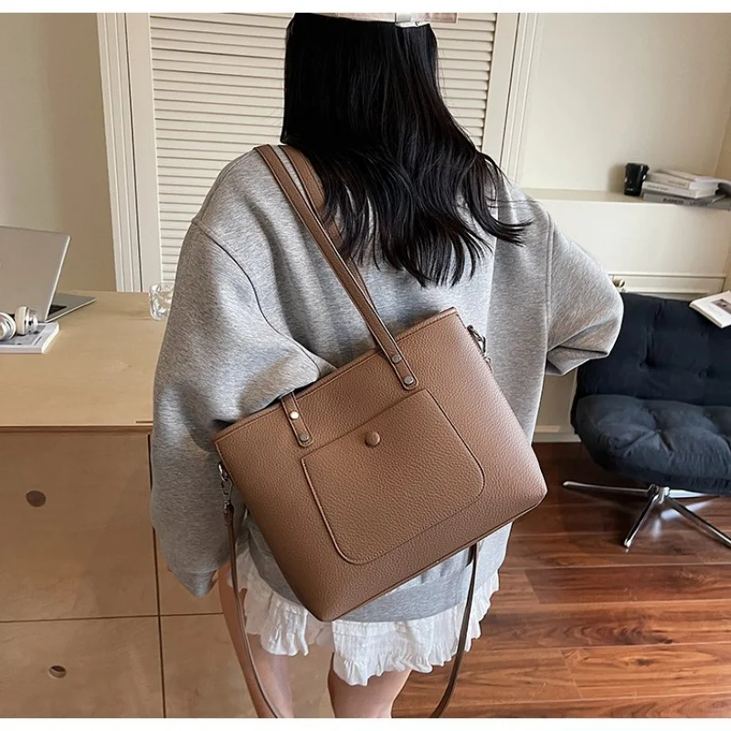 

Mixed Material Hobo Bag For Women Designer Inspired Leather And Suede Combination For Textural Interest