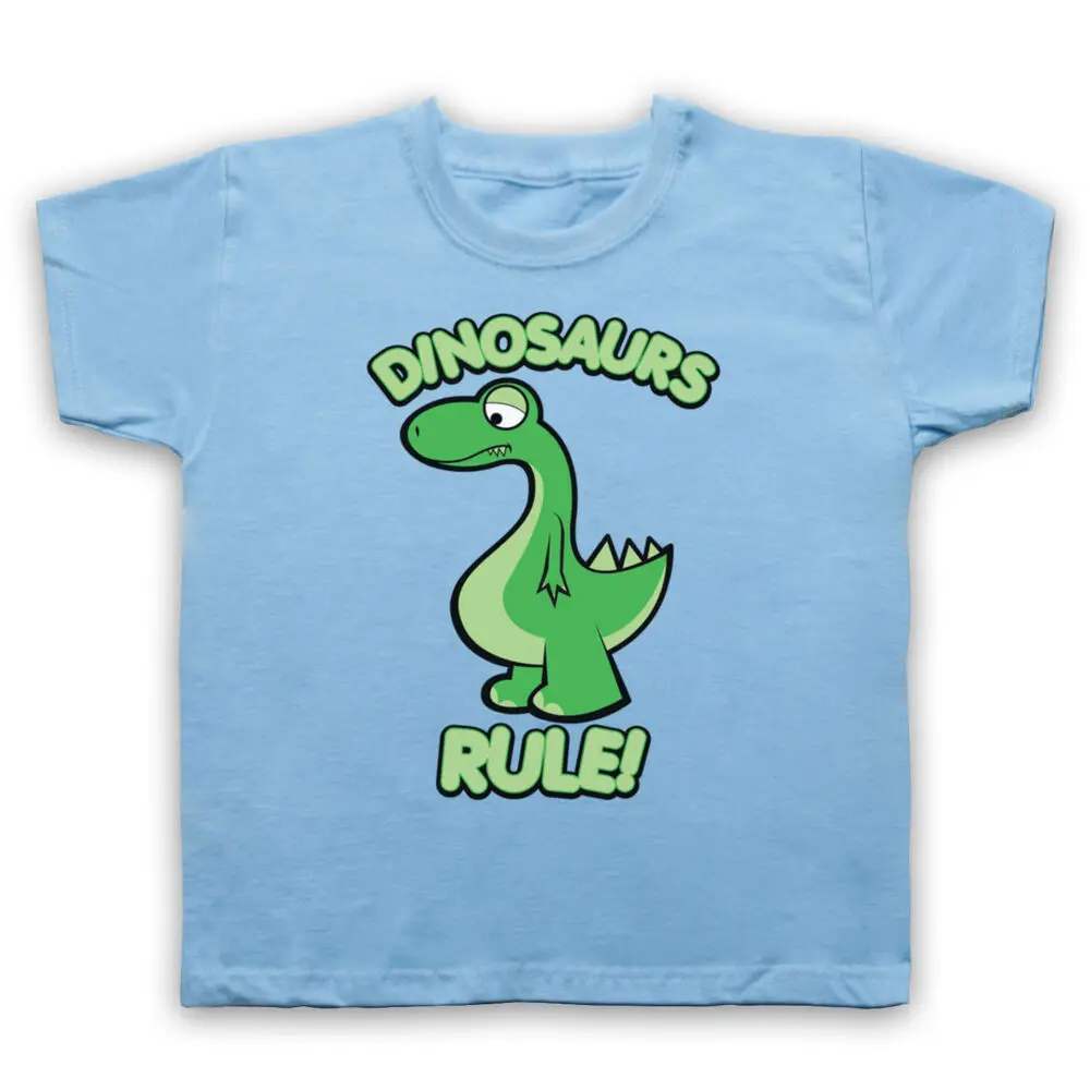 Стильная забавная Милая Детская футболка с рисунком динозавров Y2K, топы в стиле унисекс с коротким рукавом