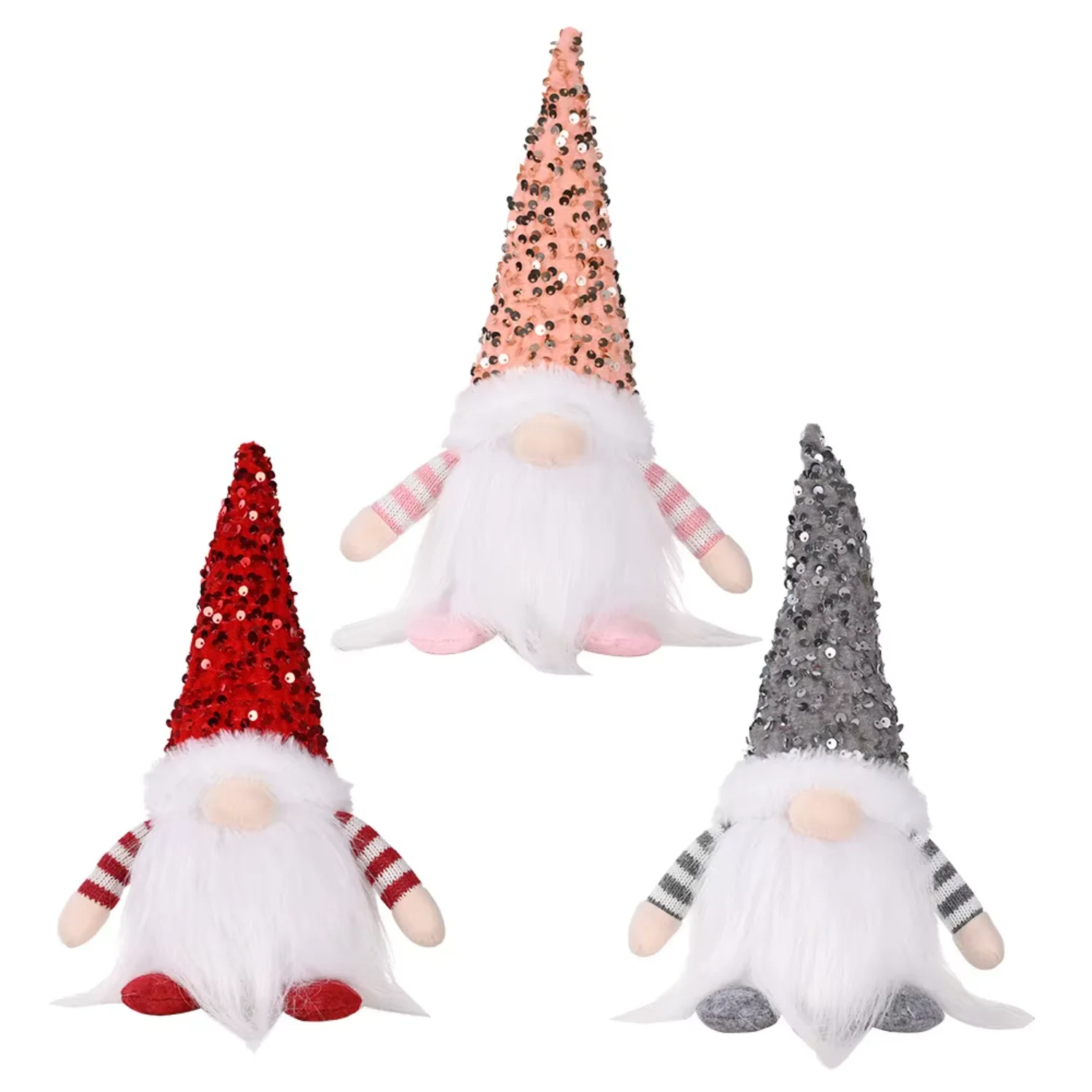 Wholesale led light up christmas  plush toy stuffed plush doll for kids children