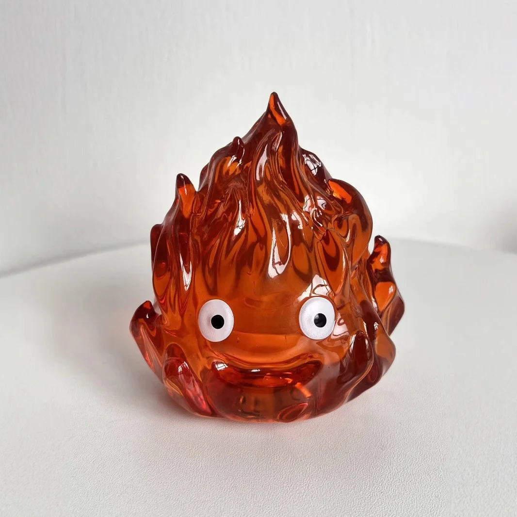 Flame Calcifer, fünffarbige, leuchtende Anime-Figuren, Feuerdämon, klassisches Anime-Modell, Dekorationsfigur, Sammlerstück, Spielzeug, Weihnachtsgeschenk. – Detail 4