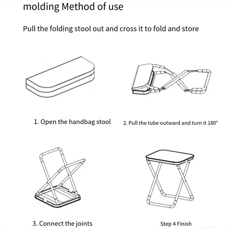 Portable Multifunctional Chair Outdoor Picnic Camping Folding Chair Ultra Light Fishing Stool Travel Stool Fishing Accessories