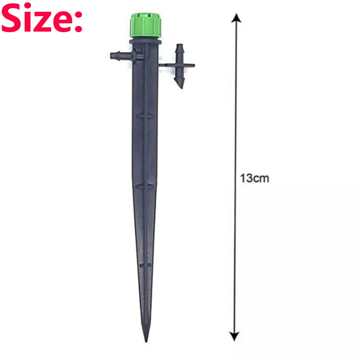100Pc Green Adjustable Dripper Irrigation Gardening Sprinkler Drip Staked Emitters Spiked Garden Greenhouse Watering Device Hoes