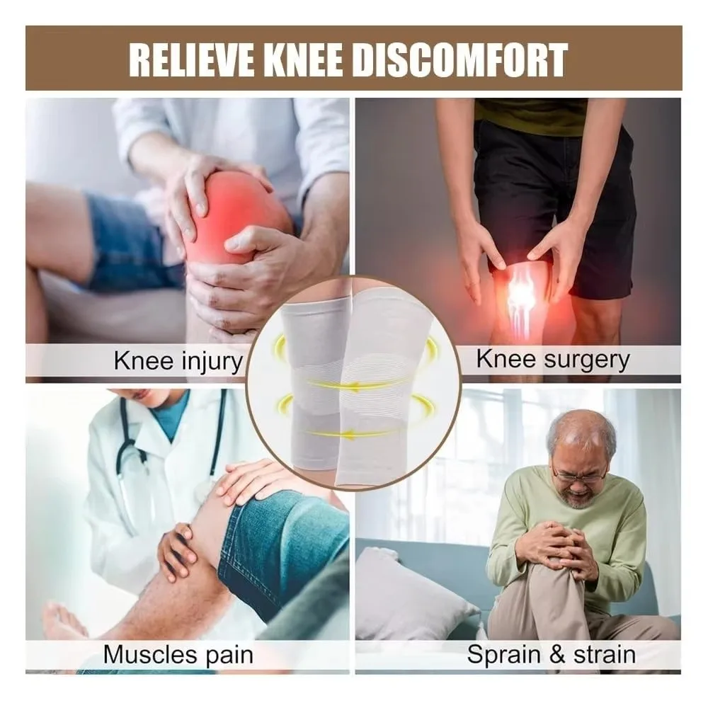 Durable Bamboo Charcoal Knee Pads Elastic Breathable Knee Support Compression Knee Brace
