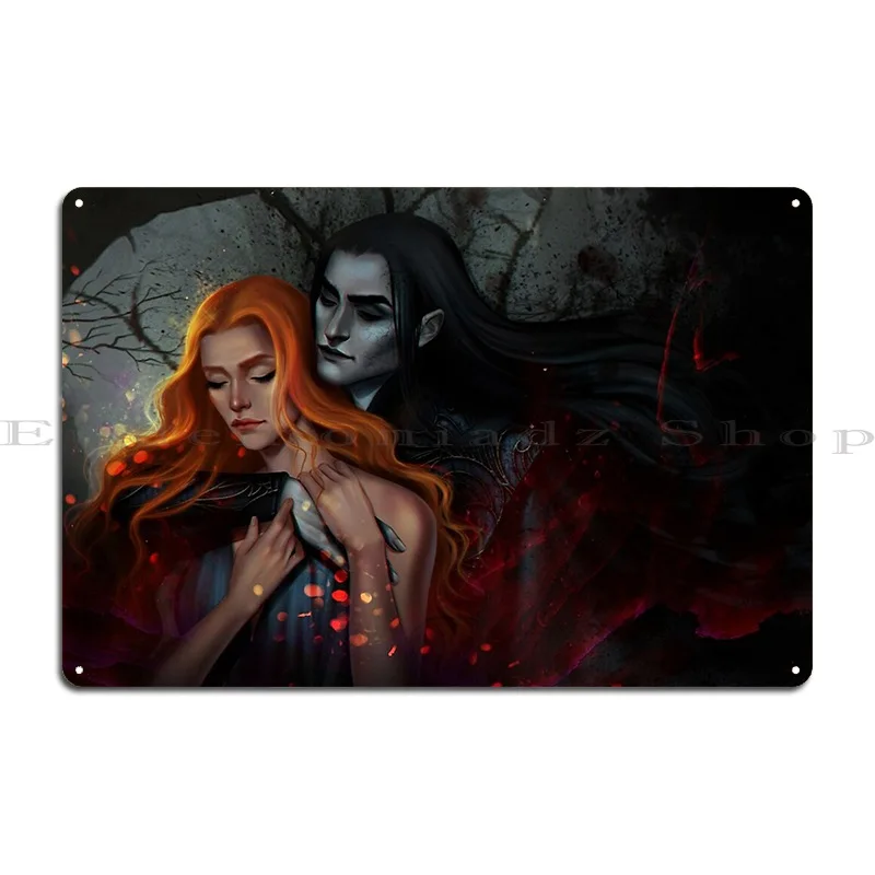 Hades And Persephone Metal Sign Living Room Personalized Club Garage Custom Tin Sign Poster