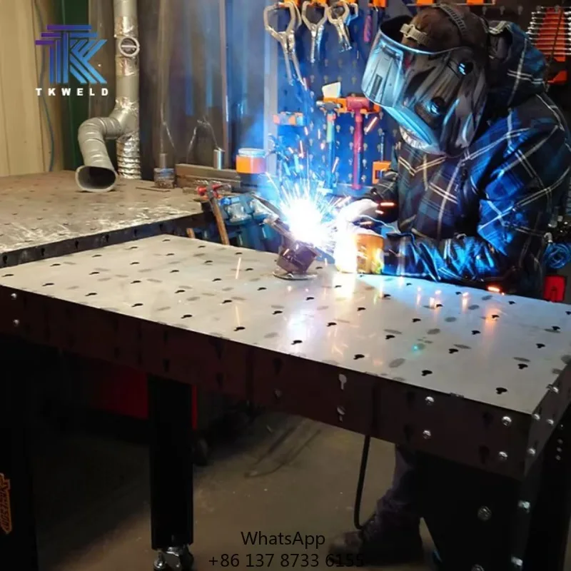1000*1000*200mm 3D/2D Robot Welding Platform With 16mm 28mm Plasma Nitriding New Condition