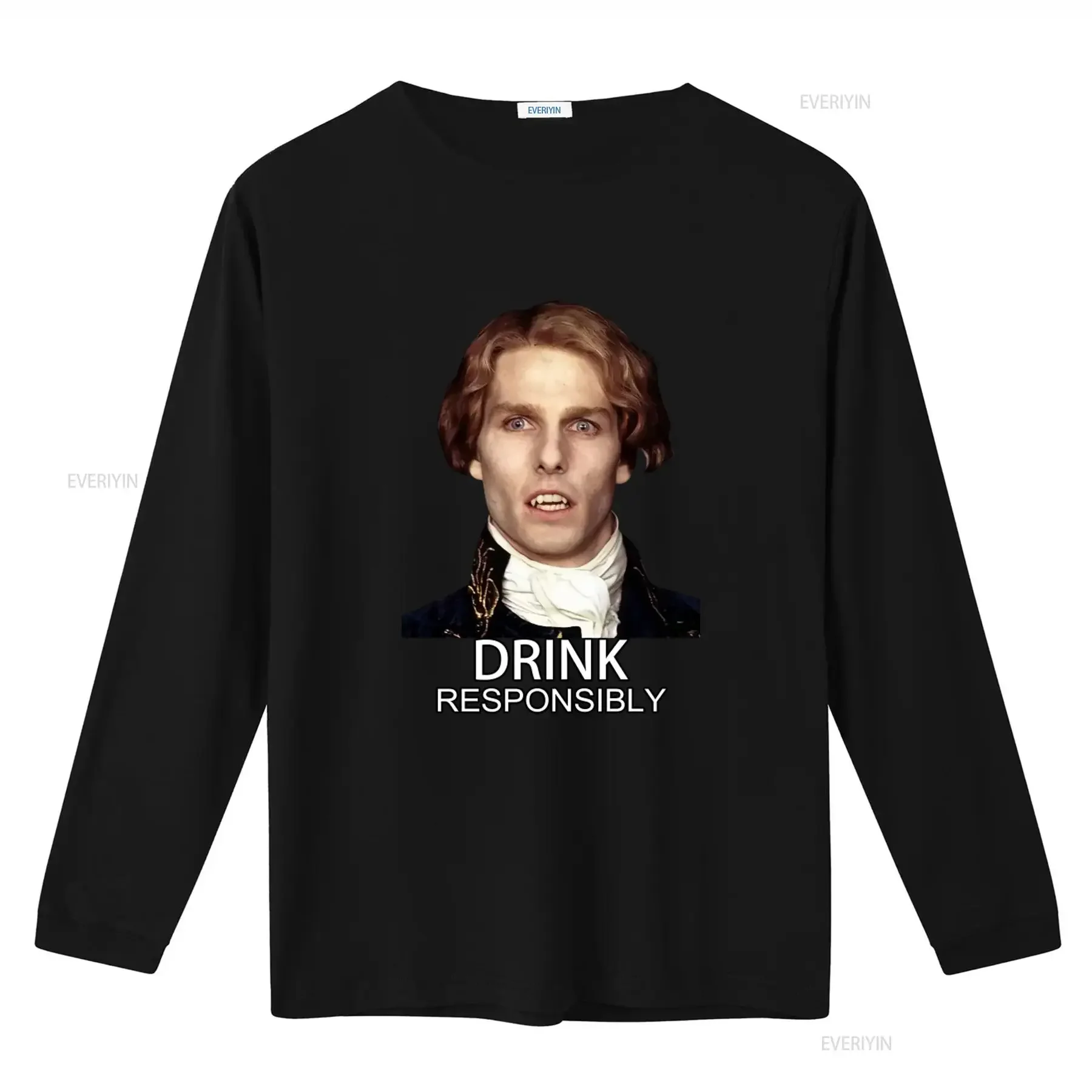 Drink Responsibly T Shirt Halloween Vampire Funny Drinking for Party vintage Washed homme designer clothes fashion streetwear