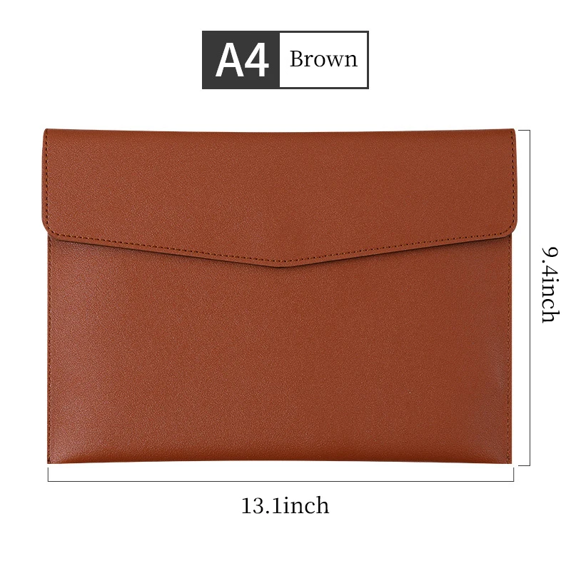 

PU Leather File Bag For Document Organizer A5 A4 A6 B5 Envelope Document Holder Document Pouch Document Storage Bag File Bag