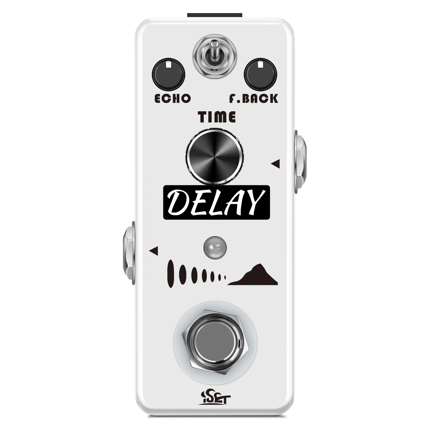 

ISET PD-6 Guitar Delay Pedal Mini Pedal Tuner Single Guitar Effect Pedal for Electric Guitar Bass True Bypass (Mountain Delay)