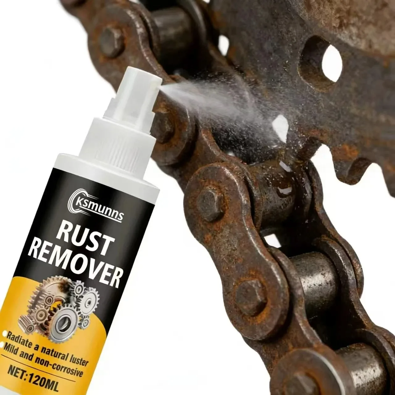 Fasilawei 120ML Rust Remover for BMW & Toyota - Car Metal Surface Rust Removal Mild Non-Corrosive Natural Luster Restorer
