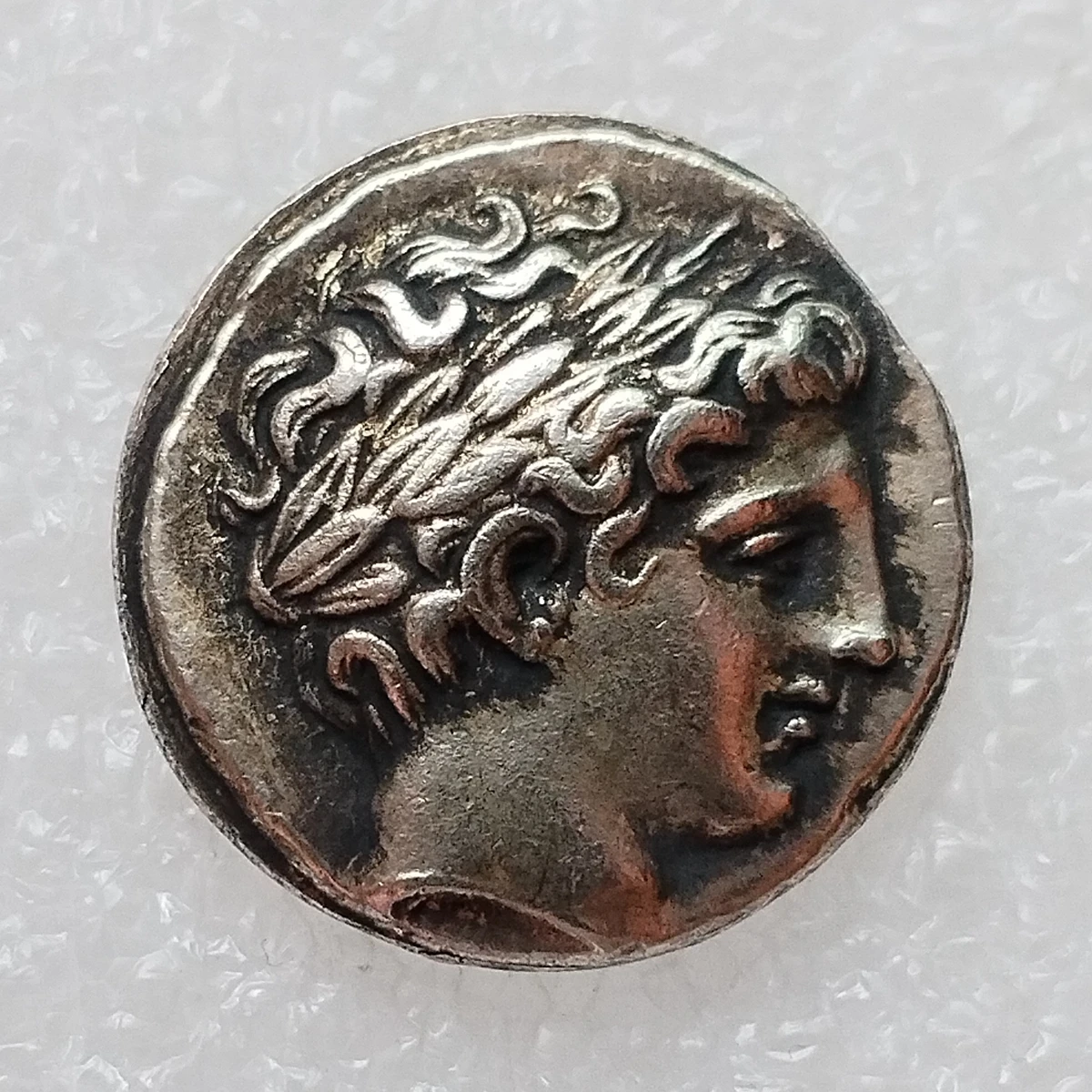 Silver Plated Commemorative Coin, Ancient Greek Decorative, Reproduction, #107