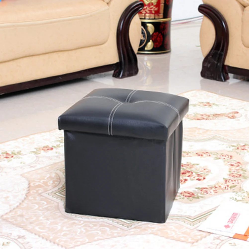 

Folding Storage Box 27L Large Capacity Linen Cube Organizer For Books Clothes Lightweight Footstool Home Living Room