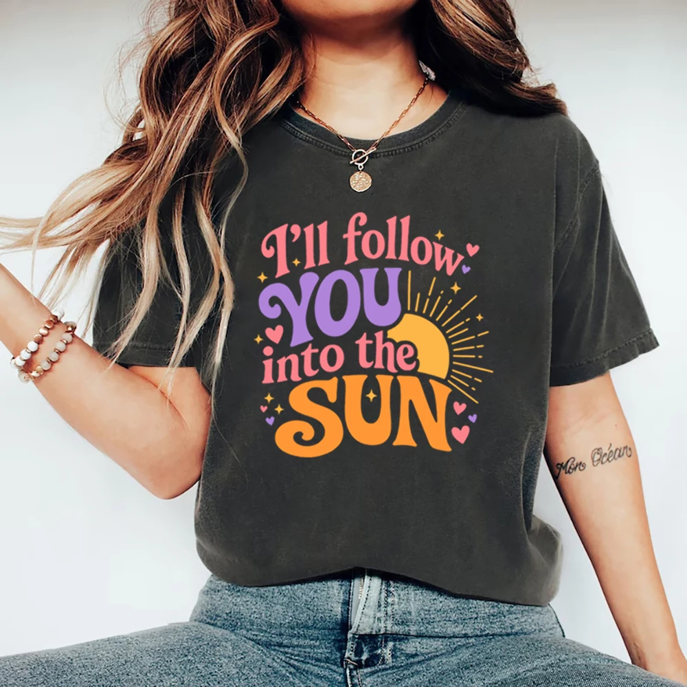 I'll Follow You Into The Sun Tee K-Pop Concert Shirt Unisex Short Sleeve Graphic T Shirts Kpop Tour T-Shirt KPop Fan Gift - view 3